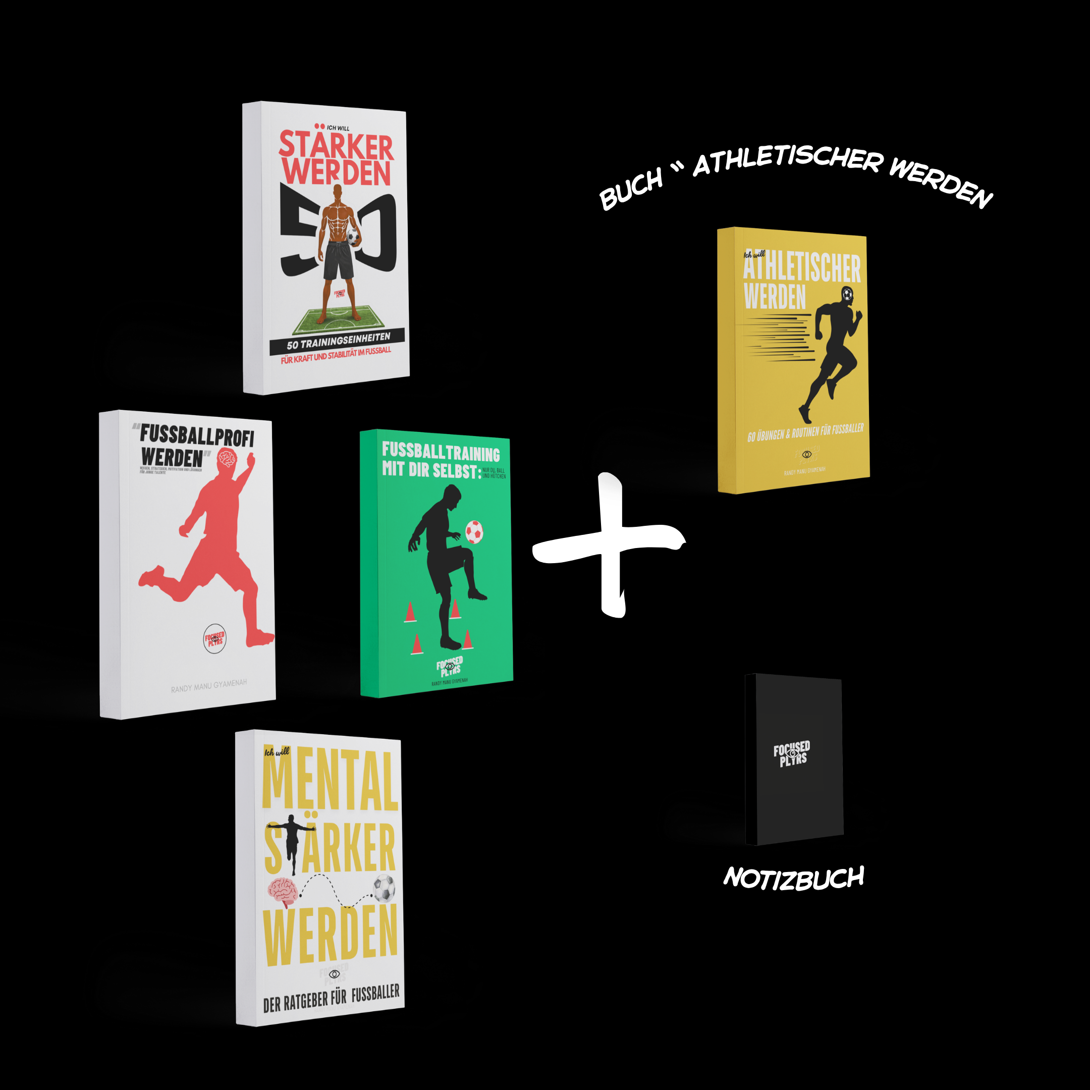 PERFORMANCE STARTER BUNDLE - Die 4 wichtigsten Bestseller Bücher +Gratis Buch "Athletischer werden" und Noitizbuch