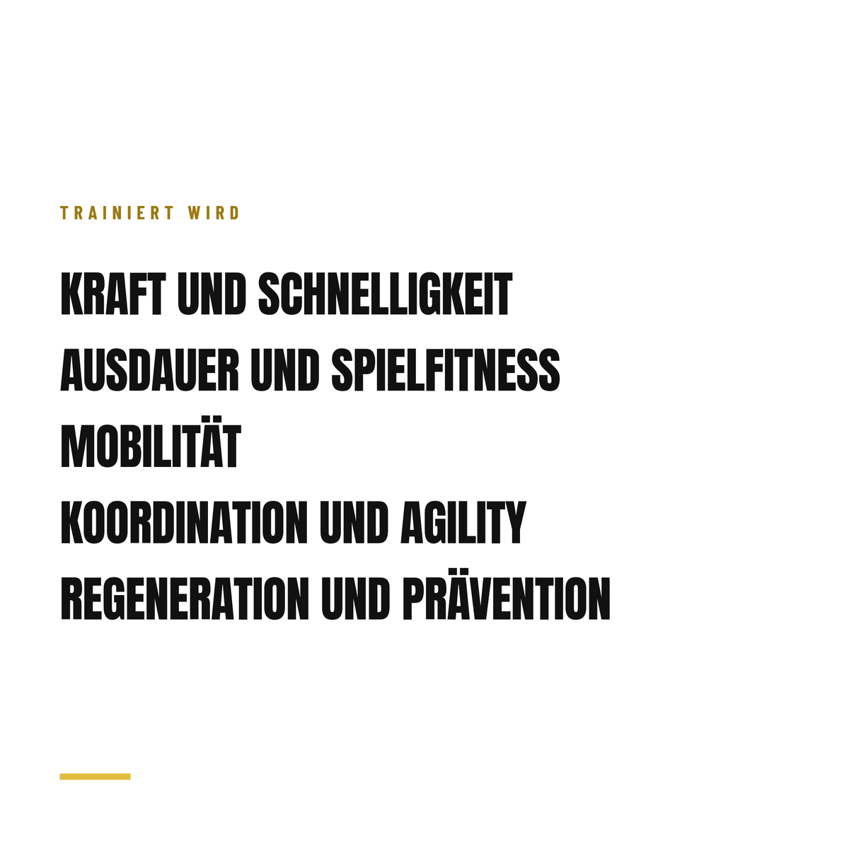 Ich will athletischer werden