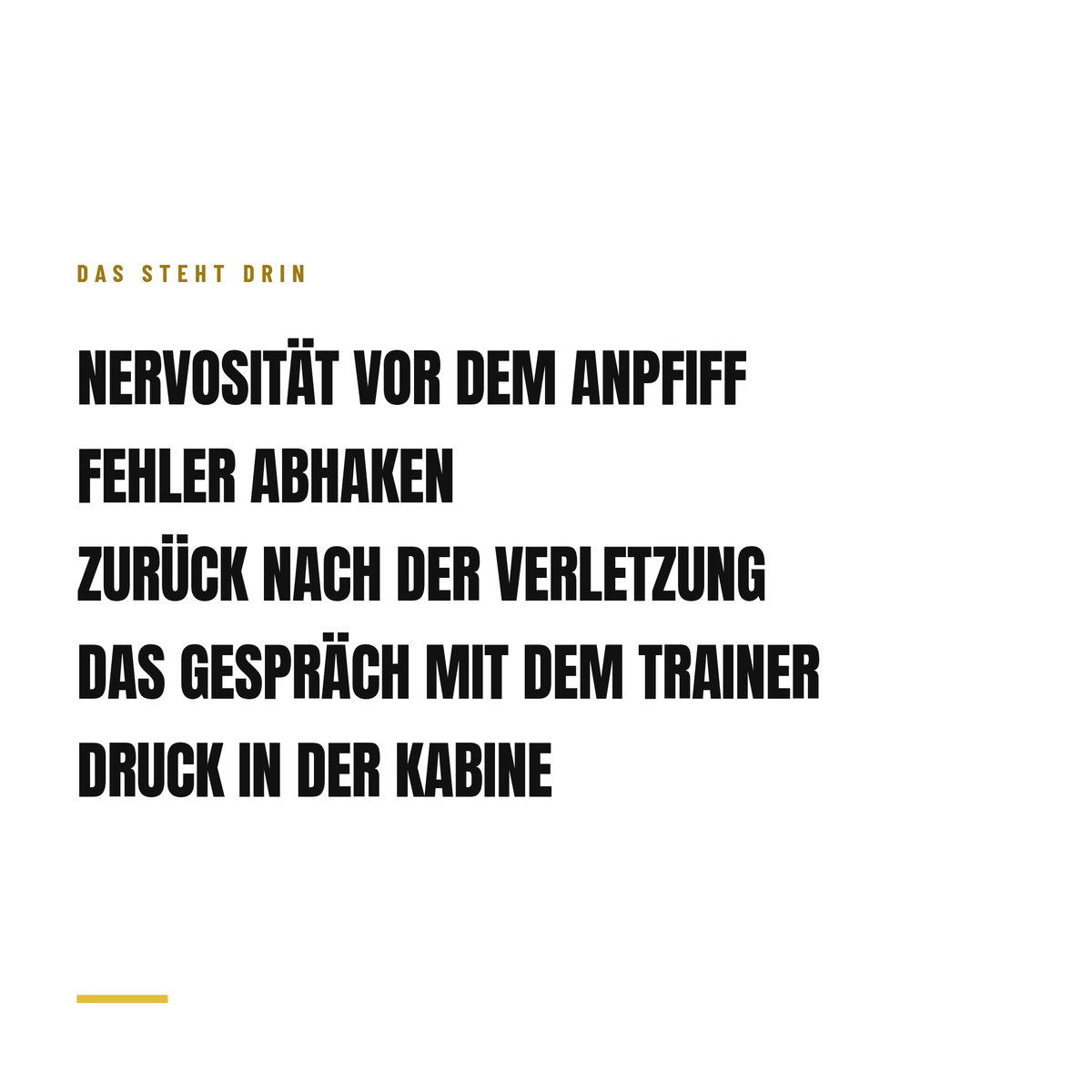Ich will mental stärker werden